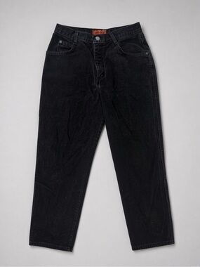 Vintage Bonjour High Rise Black Mom Jeans 11/12P Made in USA 100% Cotton